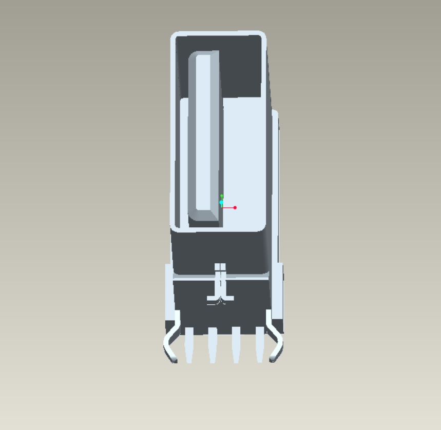 EAST-USB2G2X0PX1R USB 2.0 AF側插短體L14.0無卷邊Y型